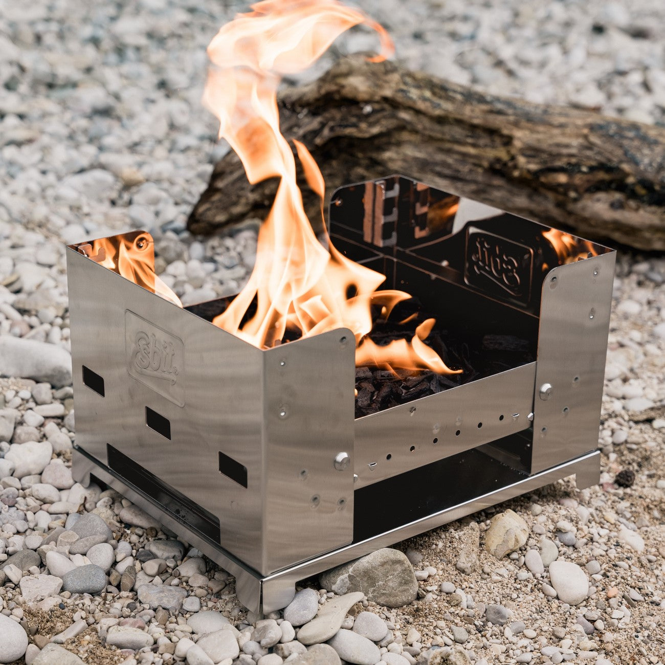 Stainless Steel Charcoal Grill for on the go · Esbit