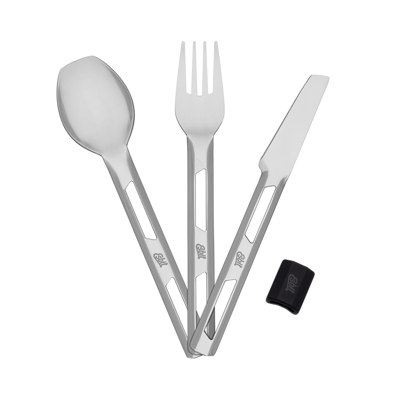 Esbit Camping Besteck Set aus Edelstahl mit Manschette