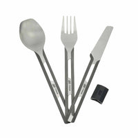 Camping Cutlery Set · 3-Piece · with Silicone Cuff