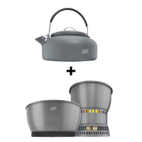 Camping stove set · incl. spirit burner & waterkettle