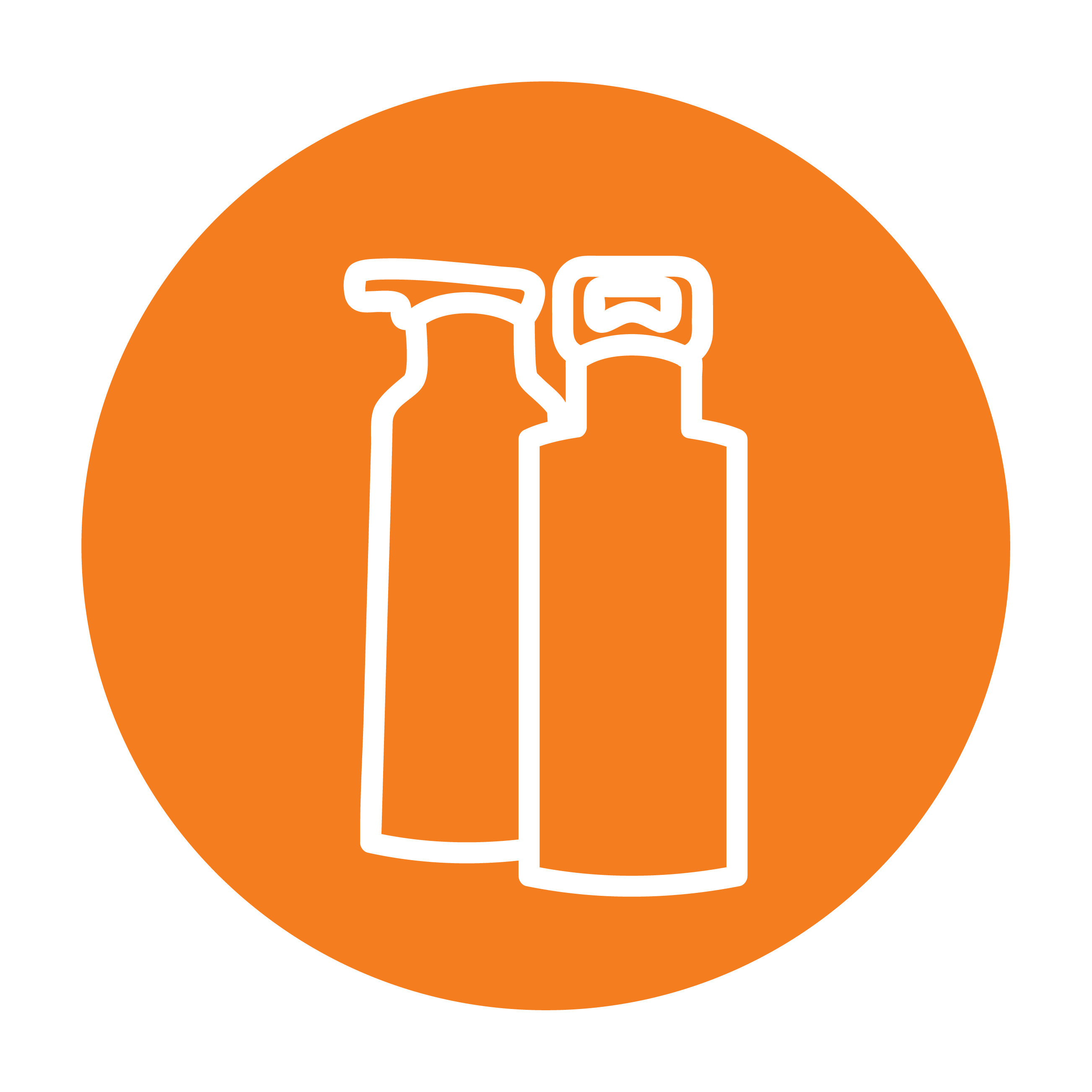 Esbit Icon in Orange zeigt PICTOR und SCULPTOR Trinkflasche.