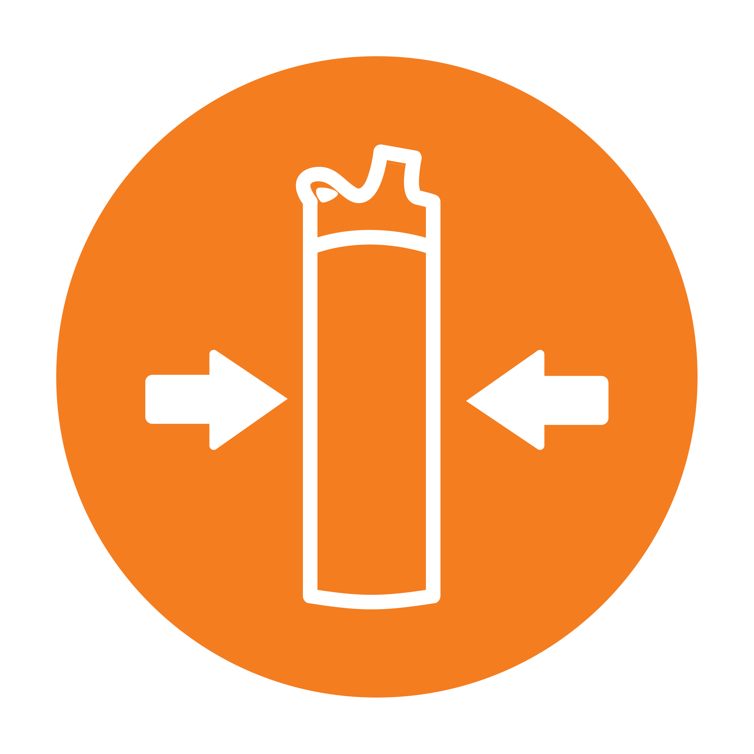 Esbit Icon in Orange zeigt schmales Format von MAJORIS Sportflaschen. 