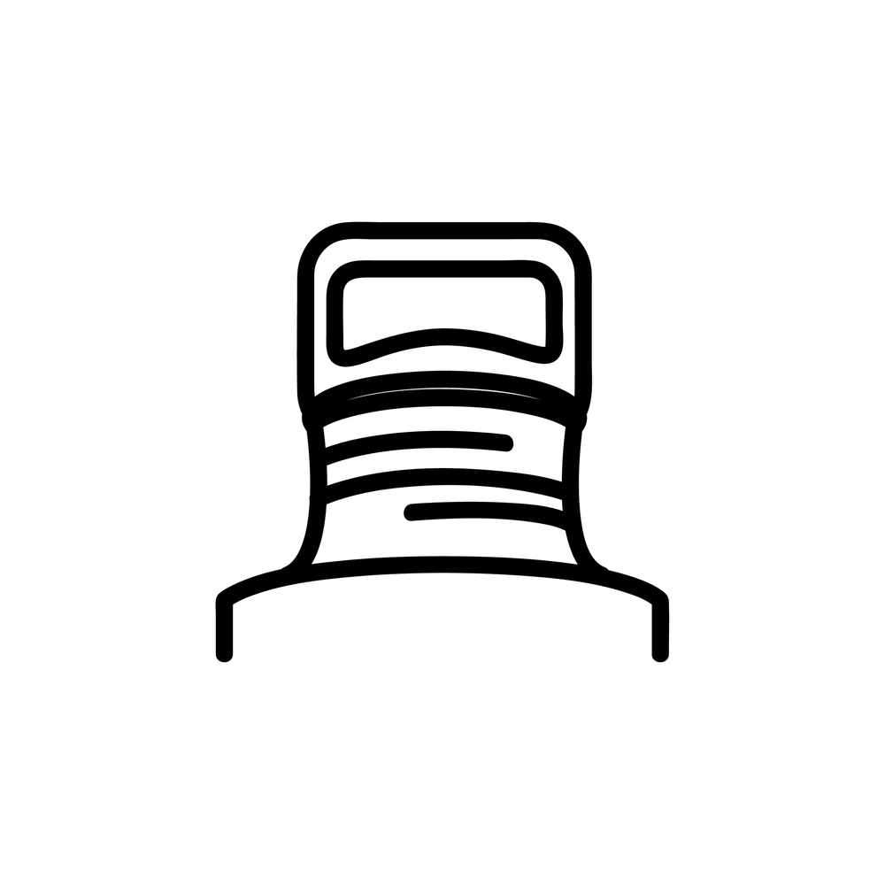 Esbit Icon in Schwarz zeigt den Flaschenhals und Verschluss einer einwandigen SCULPTOR Trinkflasche als Piktogramm.