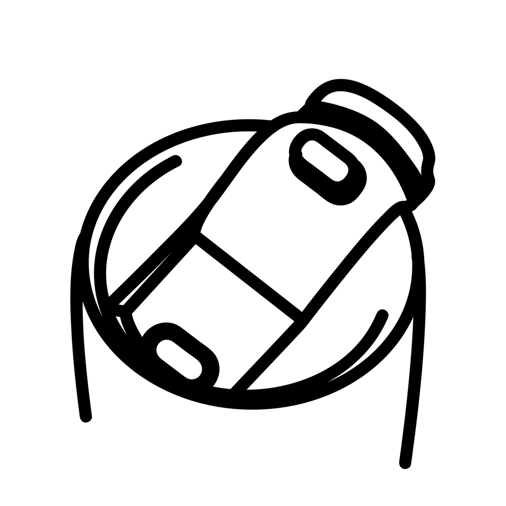 Esbit Icon in Schwarz zeigt den geöffneten Klick-Verschluss von MAJORIS Thermobechern als Piktogramm.