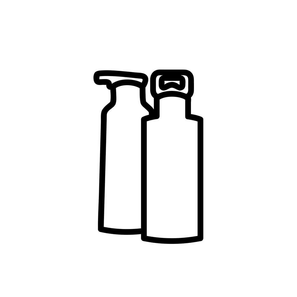 Esbit Icon in Schwarz zeigt PICTOR und SCULPTOR Trinkflasche.