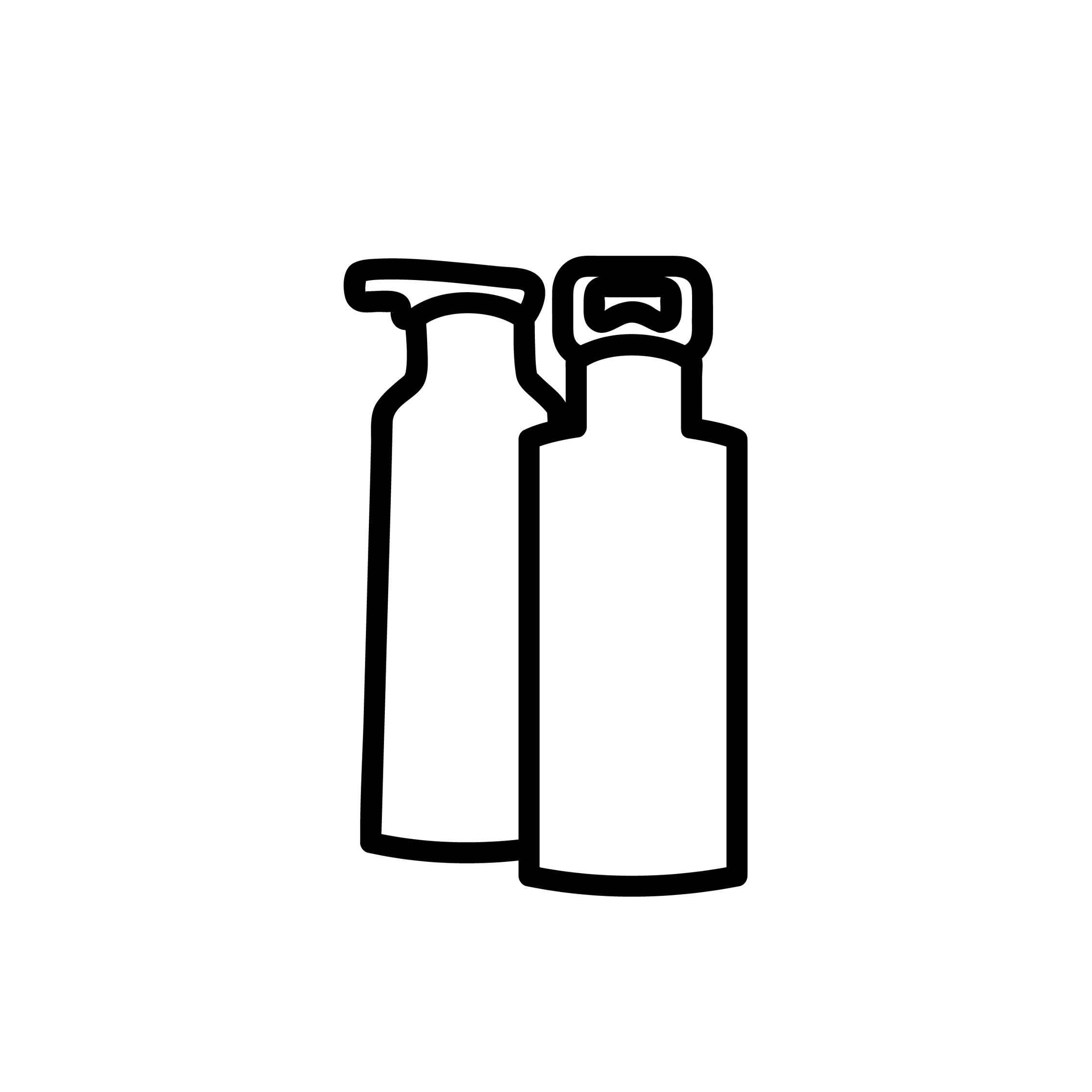Esbit Icon in Schwarz zeigt PICTOR und SCULPTOR Trinkflasche.