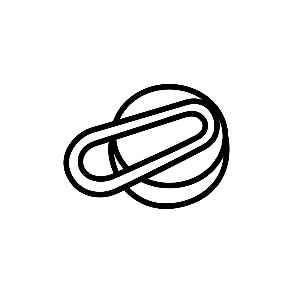 Esbit Icon in Schwarz zeigt den PICTOR Loop-Verschluss als Piktogramm.