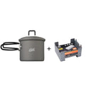 Esbit Bundle-Artikel Kocher Set mit Topf (625 ml) PT625HA und Taschenkocher 00209100-D-H