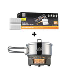Esbit Bundle-Artikel bestehend aus Camping Kochset für Trockenbrennstoff CS1000ST und Trockenbrennstoff 00182700-D