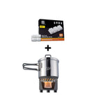 Esbit Bundle-Artikel bestehend aus Camping Kochset für Trockenbrennstoff CS585ST und Trockenbrennstoff-Tabletten 00101200-D-H