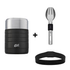Esbit bundle comprising a MAJORIS thermos flask and cutlery set in black
