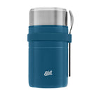 Esbit bundle comprising a MAJORIS thermos flask and cutlery set, packed together in blue