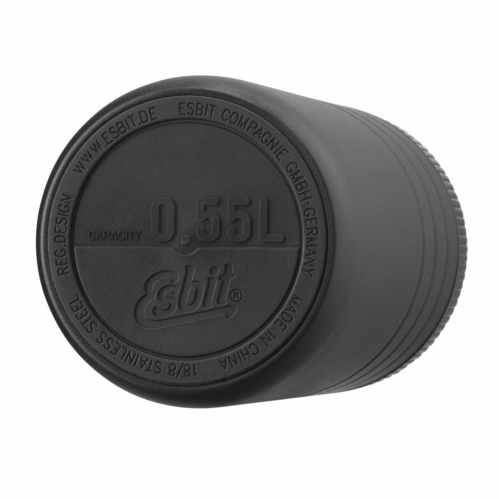 Esbit MAJORIS Thermobehälter für Essen Schwarz 550 ml mit Schutzpad