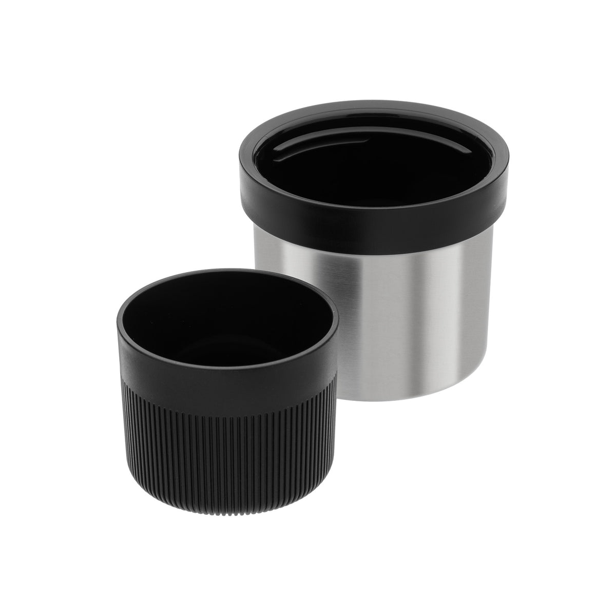 Esbit SCULPTOR Isolierflasche Deckel und Becher in Schwarz / Edelstahl 