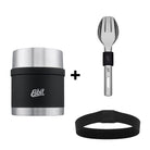 Esbit Bundle bestehend aus SCULPTOR Thermobehälter und Besteckset in Schwarz 