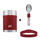 Esbit Bundle bestehend aus SCULPTOR Thermobehälter und Besteckset in Rot 