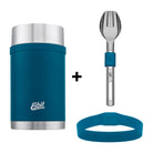 Esbit Bundle bestehend aus SCULPTOR Thermobehälter und Besteckset in Blau