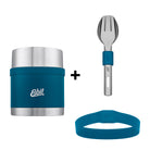 Esbit Bundle bestehend aus SCULPTOR Thermobehälter und Besteckset in Blau