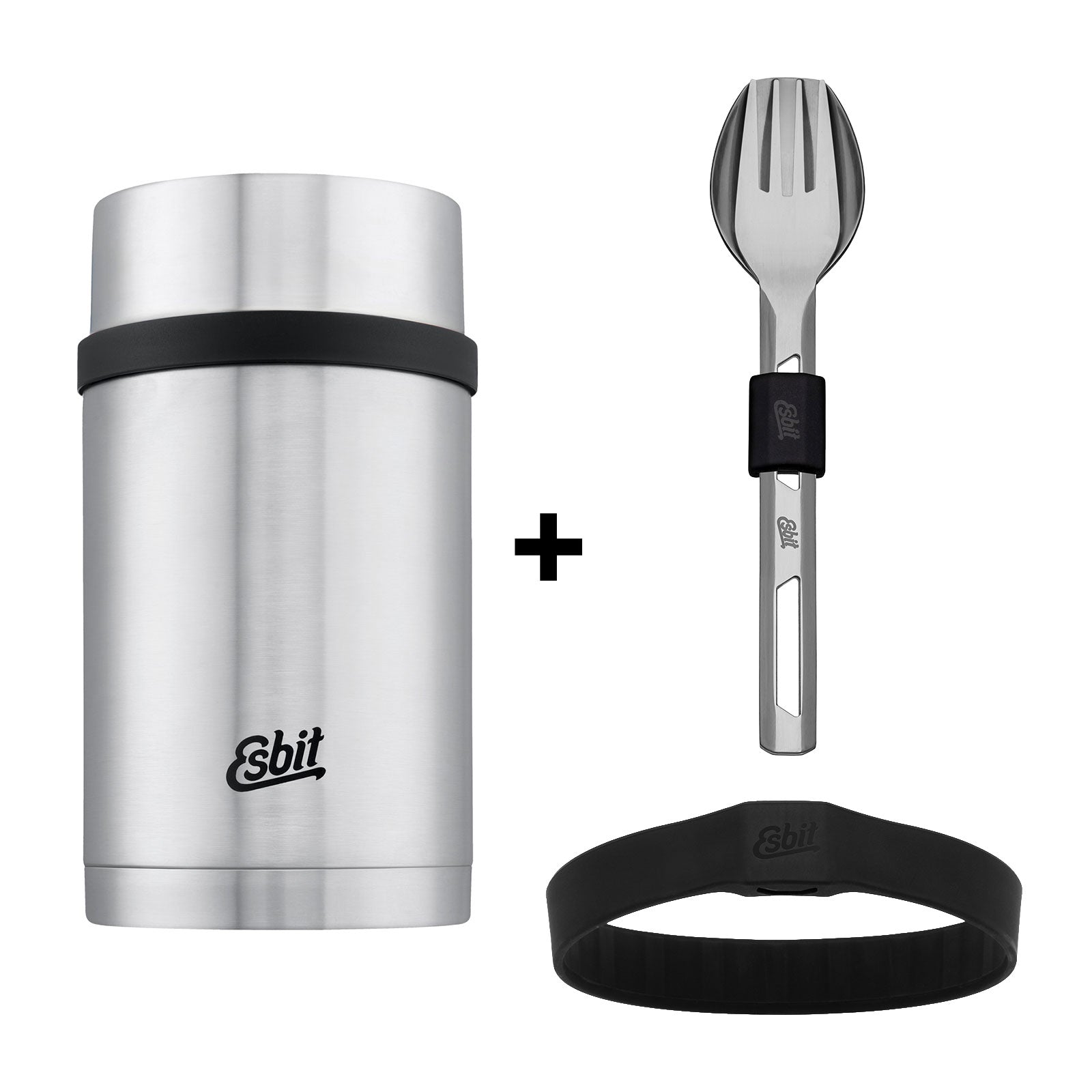 Esbit Bundle bestehend aus SCULPTOR Thermobehälter und Besteckset in Edelstahl