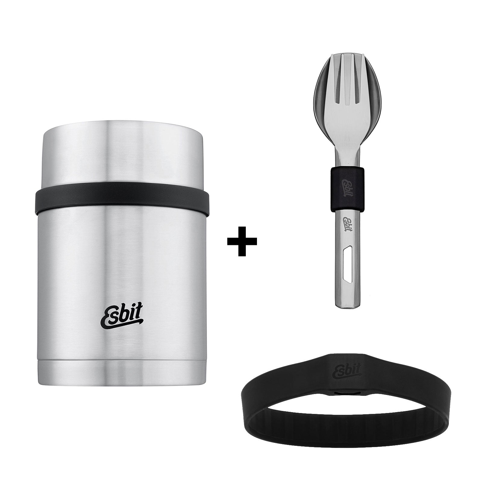 Esbit Bundle bestehend aus SCULPTOR Thermobehälter und Besteckset in Edelstahl 
