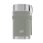 Esbit SCULPTOR Thermobehälter in Stone Grey mit Besteckset 1000 ml