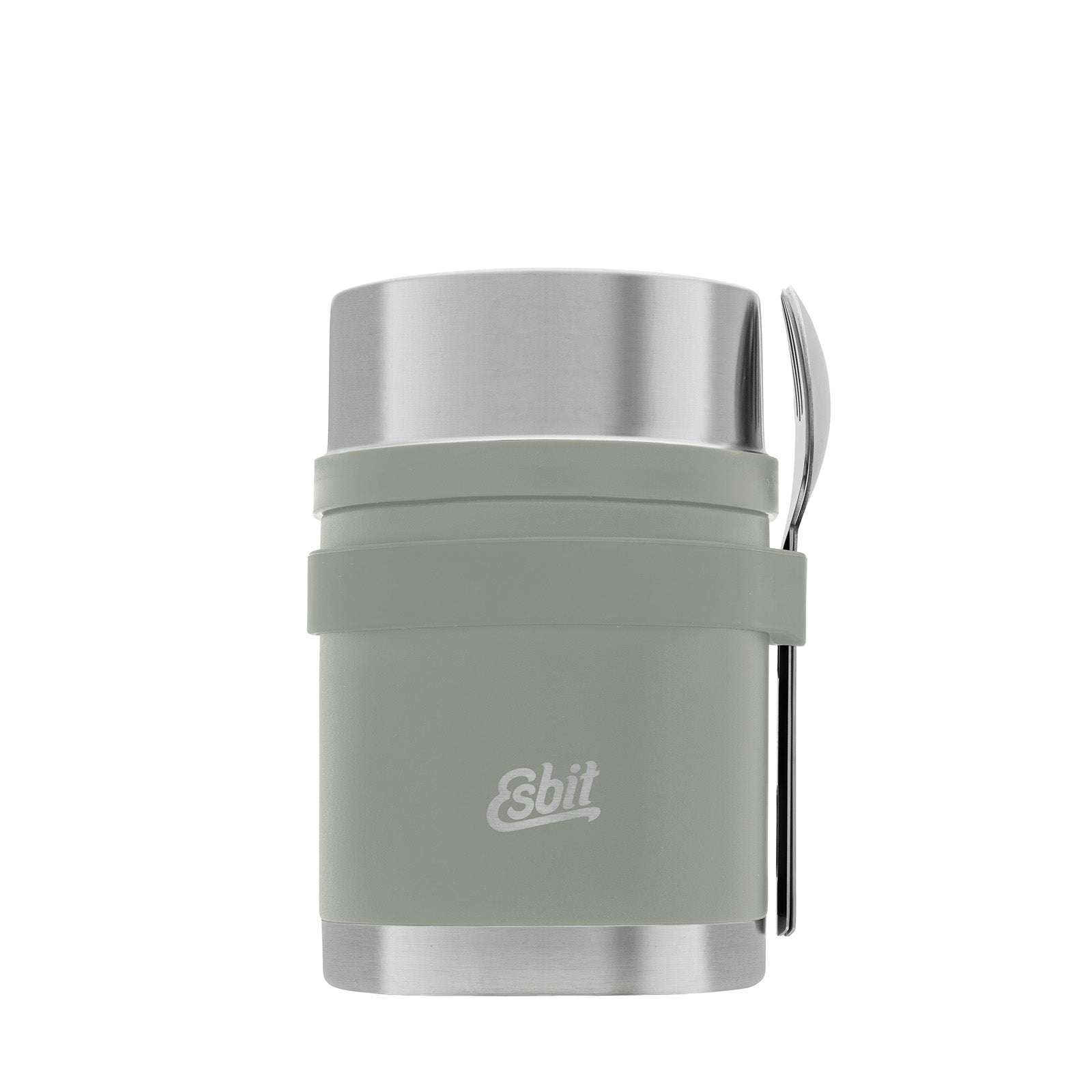 Esbit SCULPTOR Thermobehälter in Stone Grey mit Besteckset 750 ml