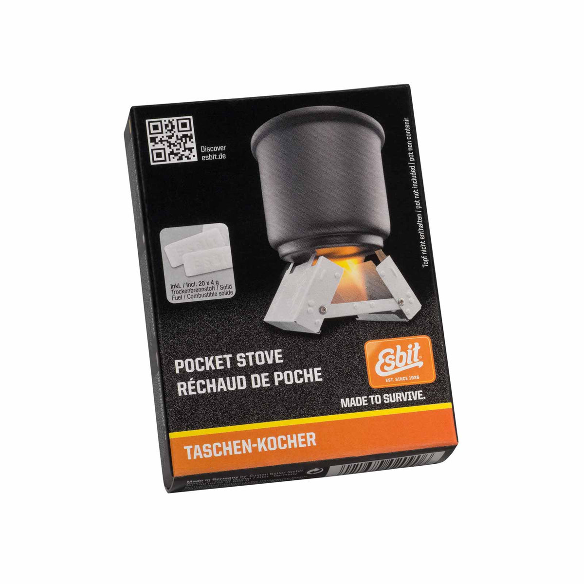 Esbit Storage Esbit Stove · including Solid Fuel