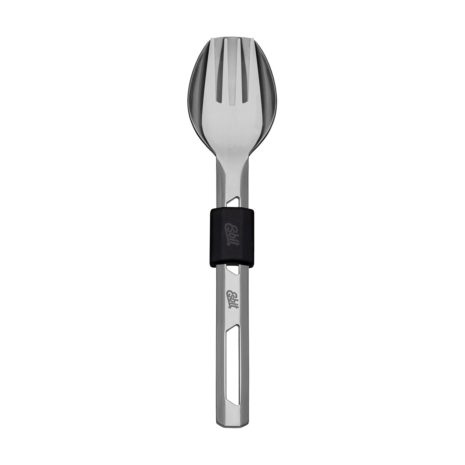 Esbit Thermobehälter Besteckset zusammengesteckt mit Silikon Manschette in Schwarz