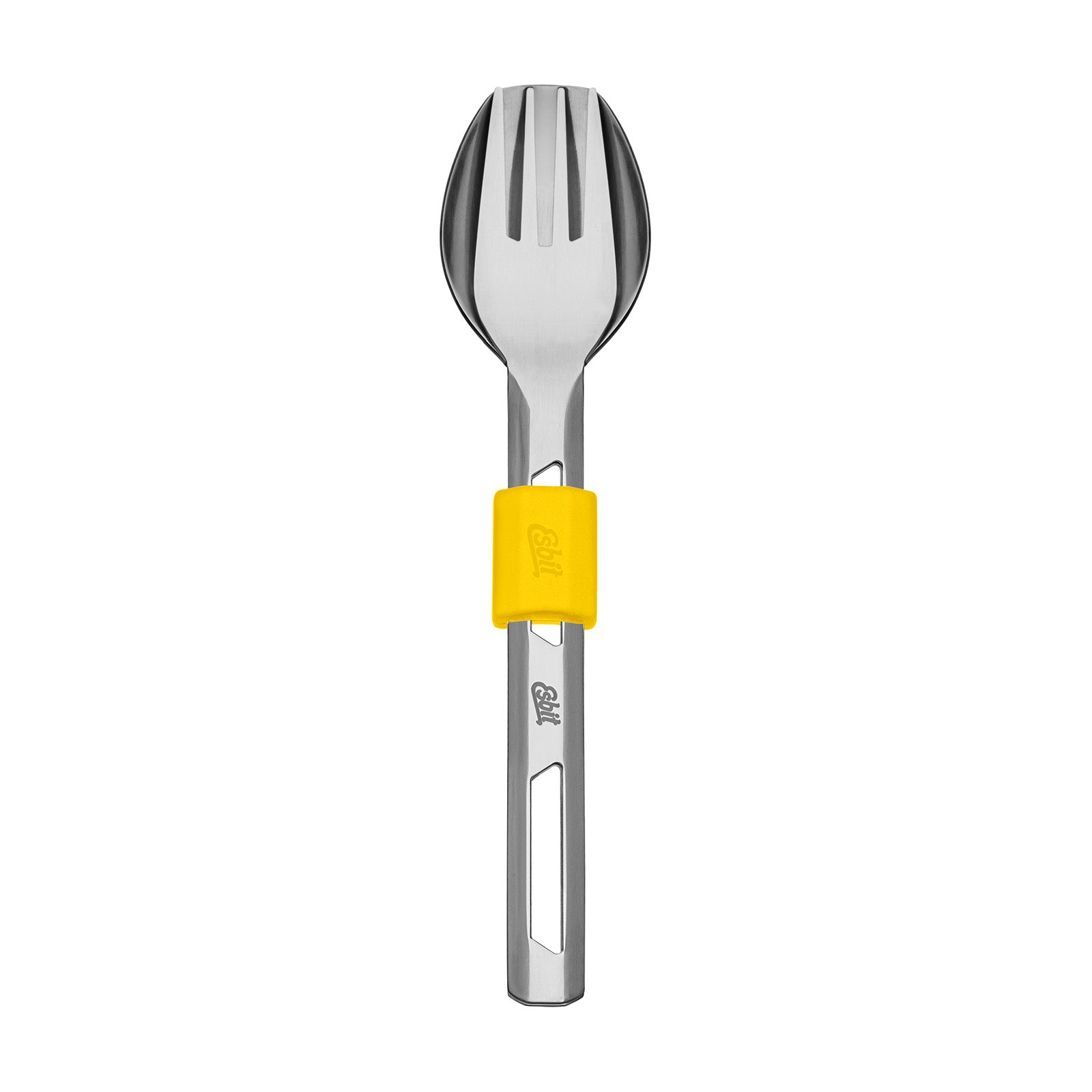 Esbit Thermobehälter Besteckset zusammengesteckt mit Silikon Manschette in Sunshine Yellow 